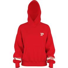 PINK Ivy Fleece Campus Hoodie - Bright Vermillion