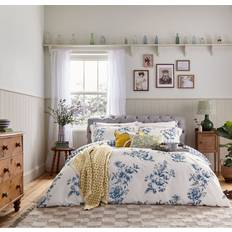 Joules Honey Floral Set Navy Duvet Cover White, Blue