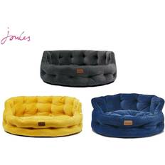 Joules Chesterfield Pet Bed Small Grey