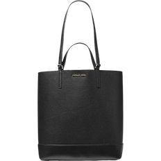 Michael Kors Kelli Large Two Tone Pebbled Leather Tote Bag - Black