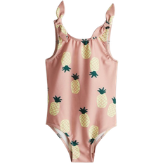 Elastan Kinderbekleidung H&M Printed Swimsuit - Dusty Pink/Pineapples