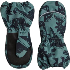 110/116 Fäustlinge H&M Water-Repellent Shell Mittens - Turquoise/Dinosaurs (1234500001)