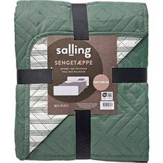 Hvid Sengetæpper Salling Quilted Sengetæppe Grøn, Hvid (240x240cm)