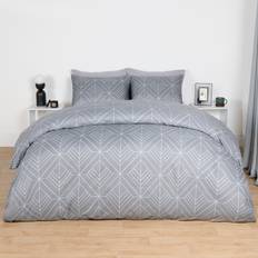 OHS Isaac Duvet Cover Grey (200x200cm)