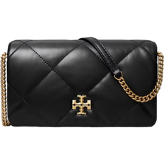 Tory Burch Kira Diamond Quilt Chain Wallet - Black