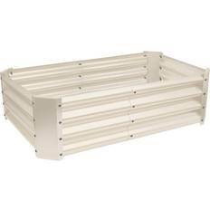 Harbour Housewares Rectangle Galvanised Steel Raised Garden Bed 120 cm x 60 cm