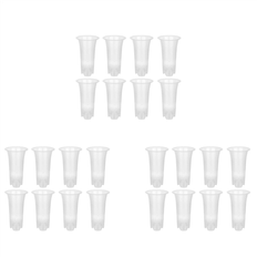Pots, Plants & Cultivation Spactz 5 Inch Clear Flower Pot Planter Set of 24