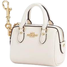 Coach Mini Rowan Satchel Bag Charm - Gold/Chalk