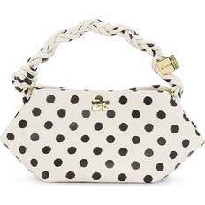 Ganni Bou Bag Mini Print Dots - Egret