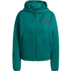 Adidas Women Tops adidas Women's Sportswear Z.N.E. Full Zip Hoodie - Collegiate Green