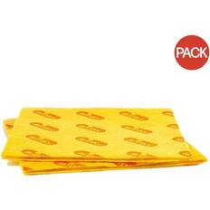 Yellow Scourers & Cloths Minky Soak Ups Antibacterial Cleaning Cloths Pack of 2