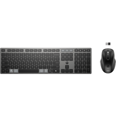 HP 725 Multi-Device Rechargeable Wireless Keyboard and Mouse Combo (Nordic)