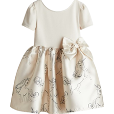 Jurken H&M Flared Skirt Dress - Cream/Unicorns (0922706061)