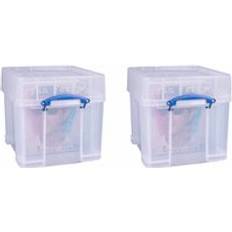 Storage Boxes Really Useful 35 Litre XL Pack of 2 Storage Box