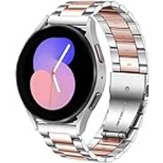 Dealele Bands Compatible With Samsung Galaxy Watch 6/6 Classic 5/5 Pro 4/4 Classic 3 41mm 42mm 20mm Stainless Steel Metal Replacement