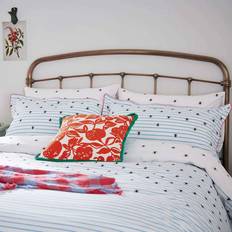 Cotton Complete Decoration Pillows Joules Botanical Bee Cushion 45cm x 45cm Multi Complete Decoration Pillows Red, Blue (45x45cm)