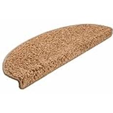 Polyester Stair Carpets vidaXL Stair Mats Pack of 30 65 x 21 x 4 cm Beige