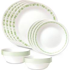 Corelle Spring Blossom Green Dinnerware of Dinner Set 16pcs
