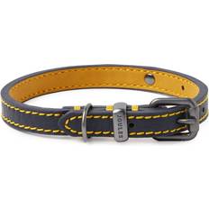 Joules Navy Leather Dog Collar Medium