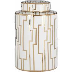 Gold Storage Boxes Canora Grey Ariana Jar 26cm H x 17cm W x 17cm D Storage Box