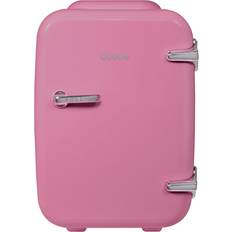 Abode 0.14 L Mini Fridge Pink, Silver