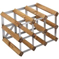 Traditional Wine Rack 9BT Assembled Winerack Light Oak 228cm H X 324cm W X 228cm D Wine Rack