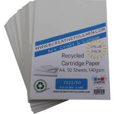 Recycled Cartridge Paper White A4 140g 50 sheets