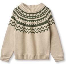 Kasjmir Overdeler Fliink Kid's Janie Nordic Pullover - Beetle