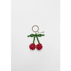 Red Keychains Stradivarius Cherry Charm Keyring - Red