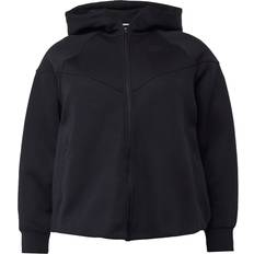 4XL - Woman Jumpers NIKE Sportswear Tech Fleece Windrunner Women's Full Zip Hoodie Plus Size - Black