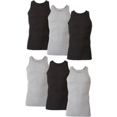 Hanes Ultimate ComfortSoft Men's Tank Undershirt 6-pack - Black/Grey