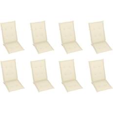 Utemöbler vidaXL Verstellbare Gartenstühle mit Auflagen 8 Stk