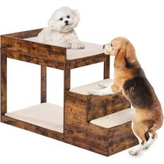 VEVOR Pet Bunk Bed with Stairs Dog/Cat Window Perch Sleeper Couch Medium