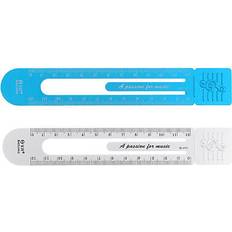 Blue Rulers Uxcell Straight Ruler 12 cm Blue Silver Tone
