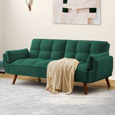 Wade Logan W009504104 Green Sofa 75.4" 3 Seater