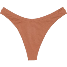 PINK Seamless High Leg Thong Panty - Caramel