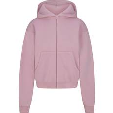 SKIMS Cotton Fleece Zip Up Hoodie - Dusk