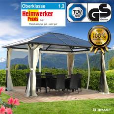Brast Alu Pavillon Premium 3x4m Beige