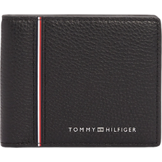 Tommy Hilfiger Business Corporate Bifold Leather Wallet - Black