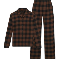 SKIMS Flannel Long Sleep Set - Jasper Buffalo Check