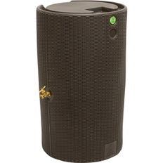 Plastic Rain Barrels Good Ideas Dark Brown Rain Saver 50 Gallon