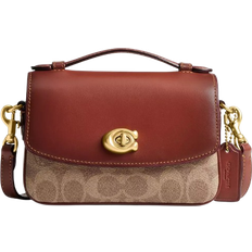 Coach Cassie Crossbody Bag 17 In Signature Canvas - Brass/Tan/Rust