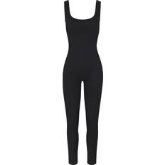 SKIMS Cotton Rib Tank Catsuit - Soot