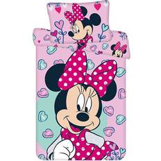 Disney Minnie Mouse Pink Baby Bed Linen Set 100 x 135 cm