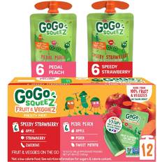 GoGo squeeZ Fruit & VeggieZ 3.2 oz 3.2oz 12pack