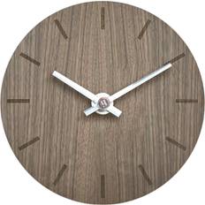Hemverk 700203123012 Walnut/Silver Vægur 12cm