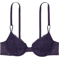 Victoria's Secret Sexy Tee Sequin Posey Lace Lightly Lined Demi Bra - Amethyst