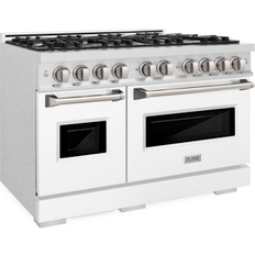Ranges ZLINE Classic Dual Fuel DuraSnow Range CDRS-WM-48 Stainless Steel, White