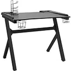 Gamingskrivbord LED med Y-formade Ben 90 x 60 x 75 cm