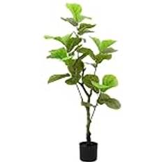 vidaXL Ficus Tree 30 Leaves 125 cm Green Artificial Plant